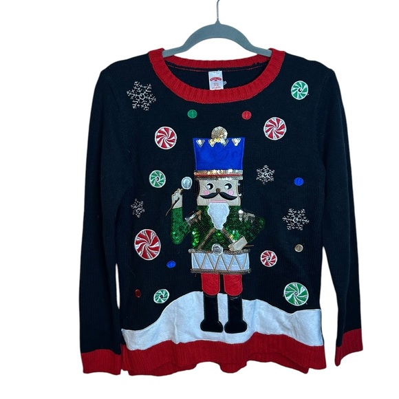 Holiday Time Nutcracker Ugly Christmas Sweater - Picture 1 of 3